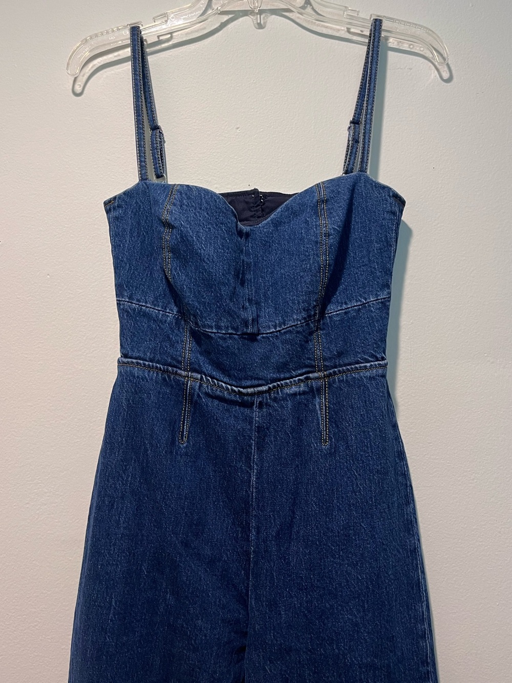 Reformation Daphne Wide-Leg Denim Jumpsuit - Picture 8 of 11